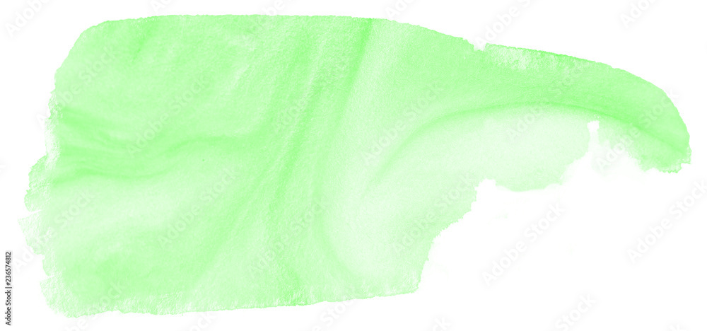Light green abstract stain of paint stain isolated on paper. Light green abstract stain of paint stain isolated on paper.