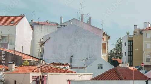 Cathedral in Odivelas, Portugal. Beautiful day view. District of Lisbon. photo