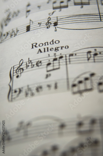 Musical term Rondo Allegro