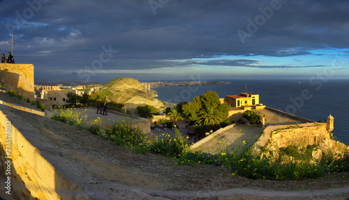 Santa Barbara Castleat Alicante, Spain photo