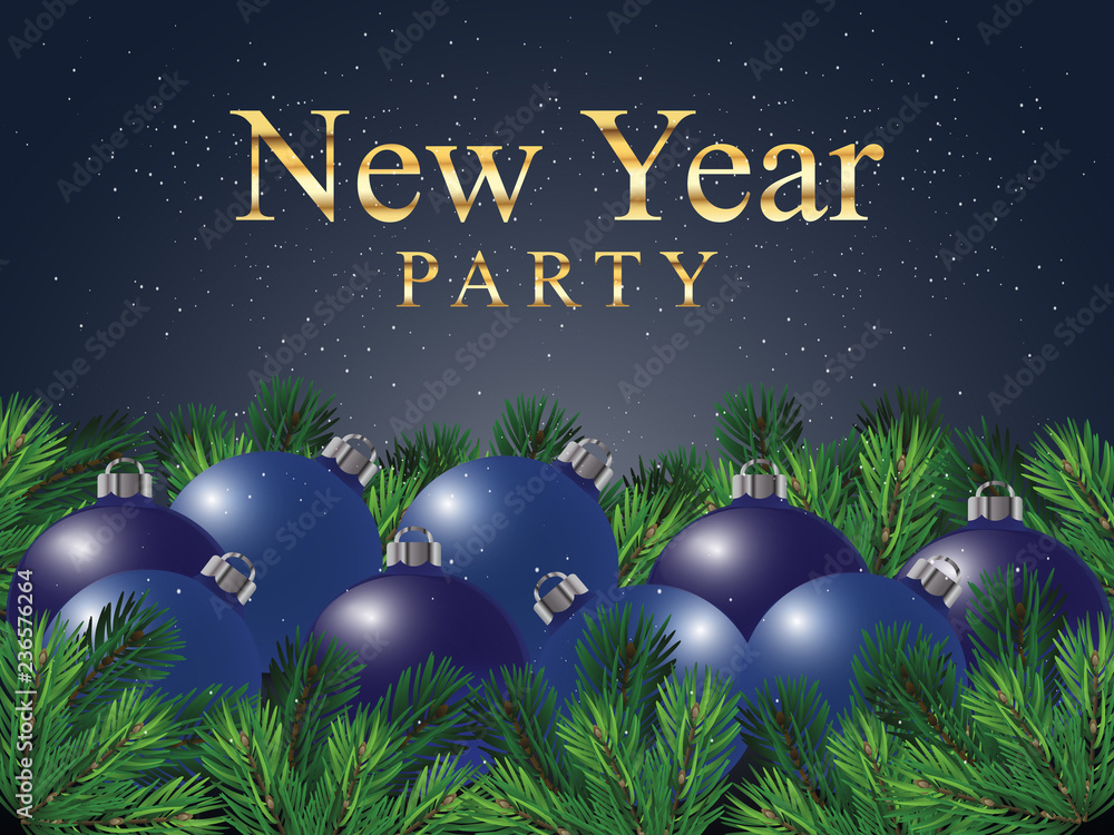 Naklejka premium Snowfall Christmas. Snow on New Year's Eve. Festive card. Beautiful Christmas, New Year card. Vector illustration with transparency and mesh.