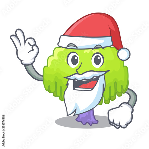 Santa willow tree branch for frame cartoon