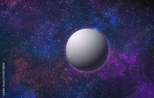 Fototapeta Naklejka Na Ścianę i Meble -  Snow planet in space