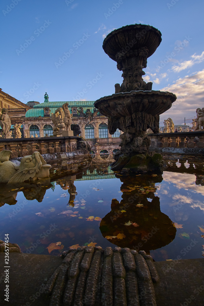 Zwinger art gallery and museum in Dresden, Saxony Germany