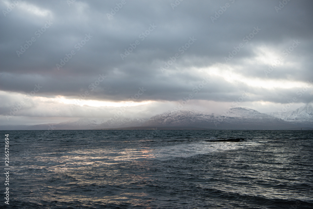 Sonnenuntergang in Tromsø