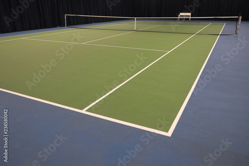 Indoor tennis court where athletes can train © makedonski2015