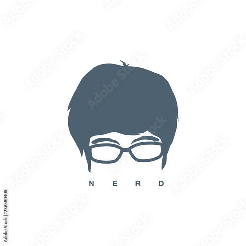nerd guy with glasses sign