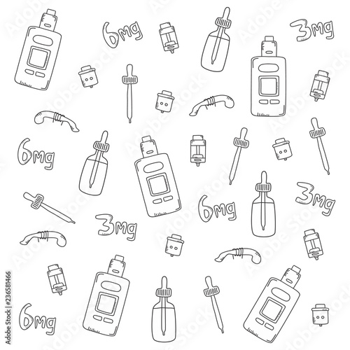 electric cigarette vapor theme