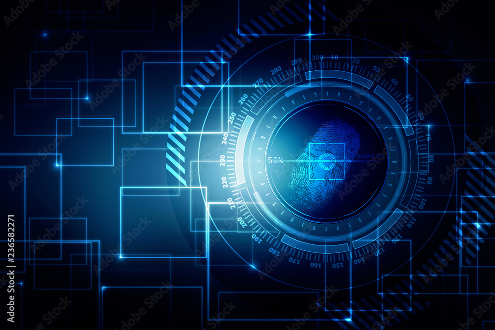 Fingerprint Scanning Technology Concept 2d Illustration
Fingerprint Scanning Technology Concept 2d Illustration