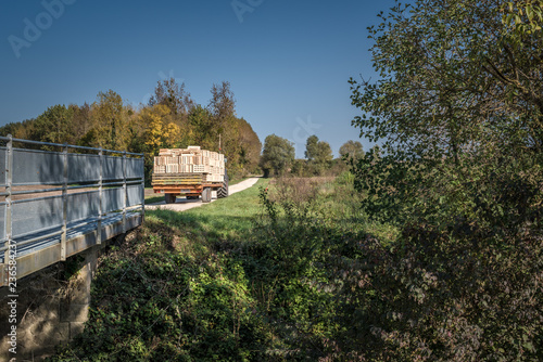 Tracteur au travail