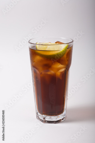 Alcohol cocktail drink on a white background