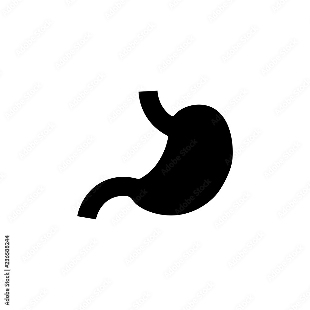 Stomach. Icon Flat Stomach. Icon Flat
