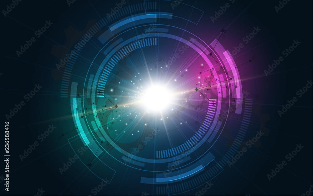 Abstract technology background Hi-tech communication concept innovation background vector illustration Abstract technology background Hi-tech communication concept innovation background vector illustration
