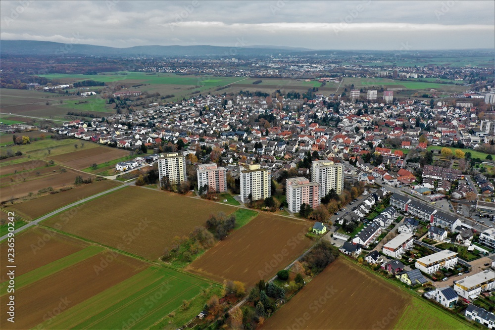 Steinbach in Hessen aus der Luft