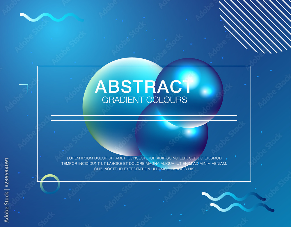 Gradient fluid background design layout for banner or poster