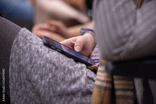 business people hands using smart phone