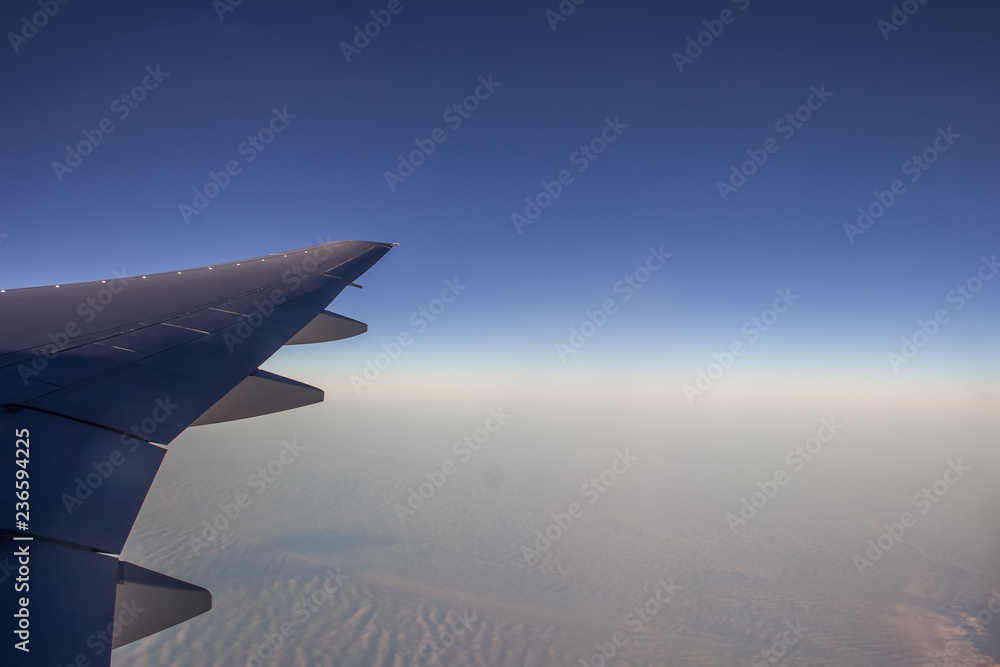 Obraz premium View from airplane window