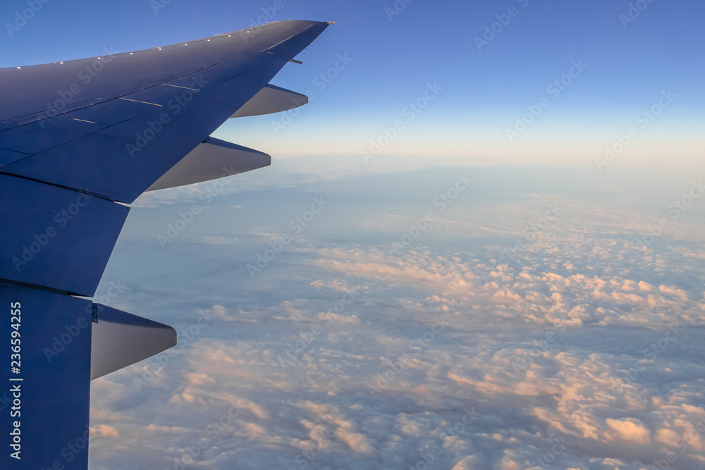 Obraz premium View from airplane window