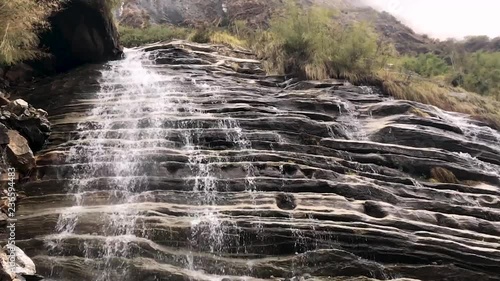 one of waterfall during trekking to annapurna base campe photo