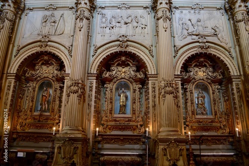 interior of the church of st francis in rio de janeiro. It is one of the largest temples in the city and is considered one of the best representations of the evolution of colonial architecture.