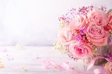 Beautiful pink roses