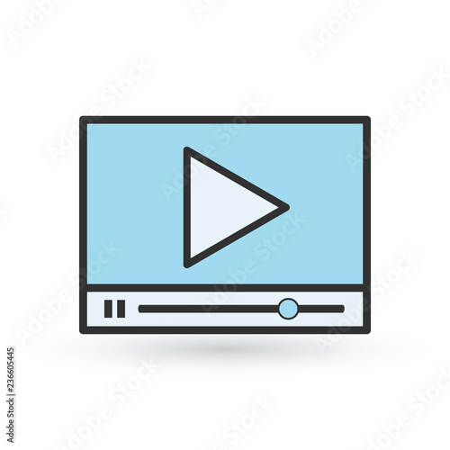 Modern vector flat video pl...