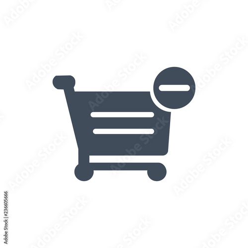 Shopping cart with minus si...