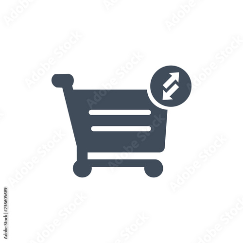 Shopping cart icon. Put in ...