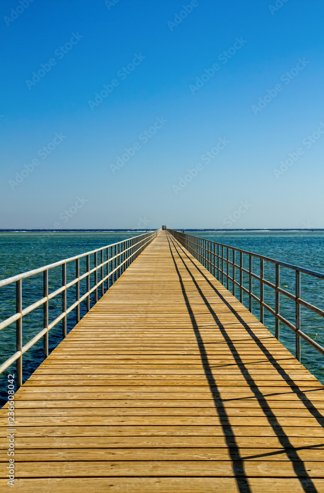 empty sea pier