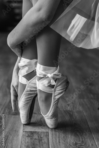 black and white ballerina