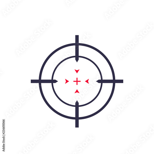 Target aim, crosshair icon