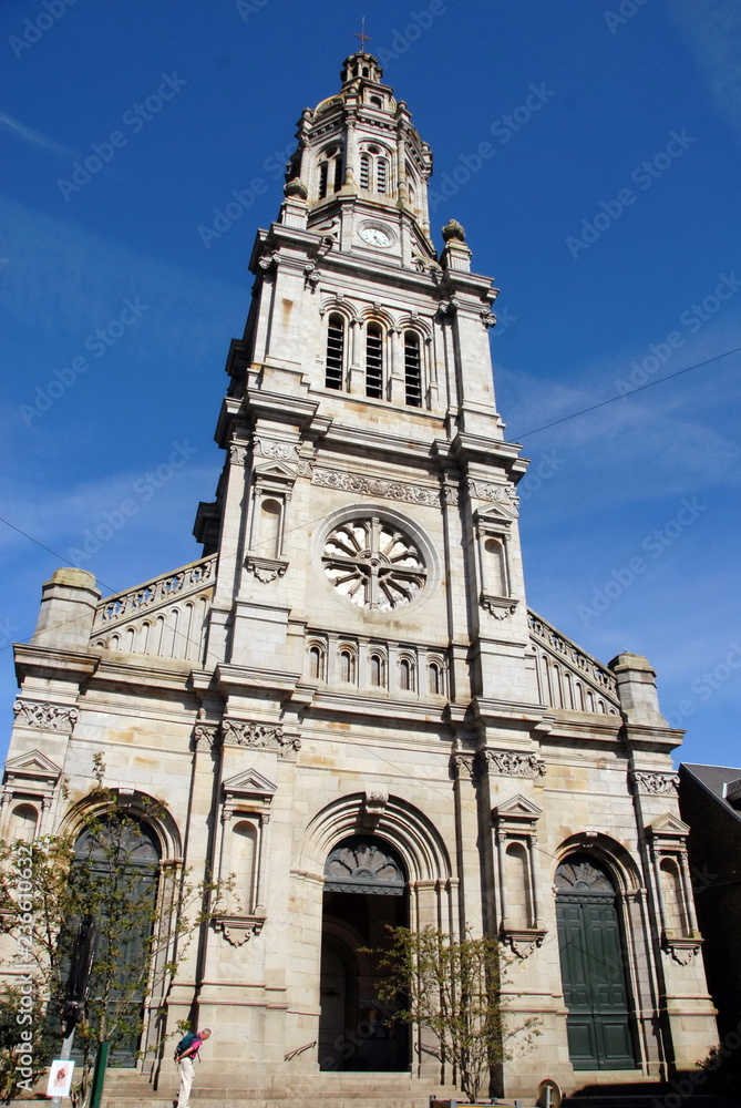 Basilique Saint-Gervais (1843-1899), ville d'Avranches, département de la Manche, France