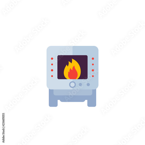 industrial oven, vector icon