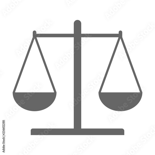 Scales of justice. Vector.