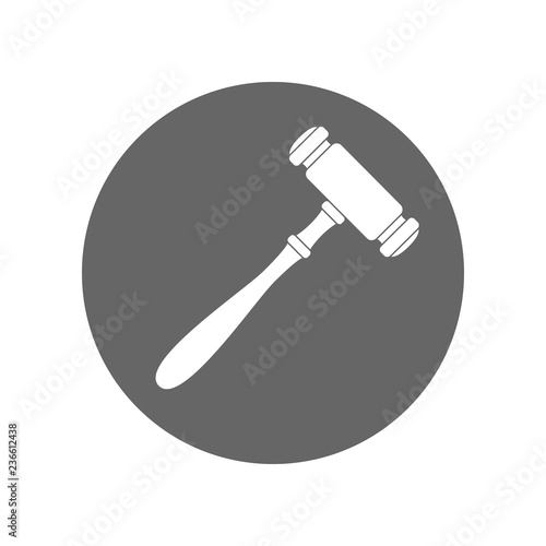 Judge gavel. Vector icon.