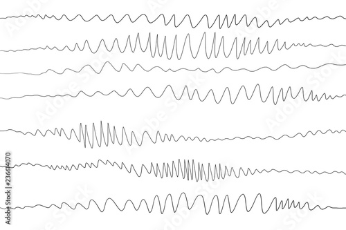 Zigzag Design Waves Hand Illustration