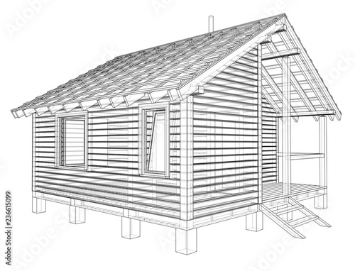 Sketch of small house