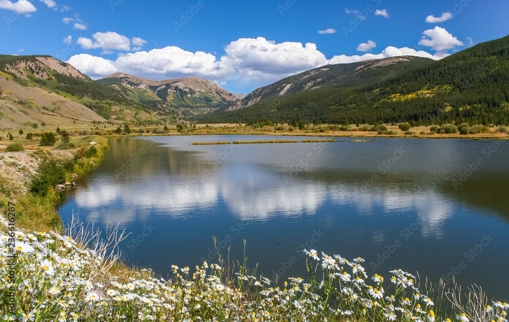 Lake in the Rocky Mountains of Colorado, USA