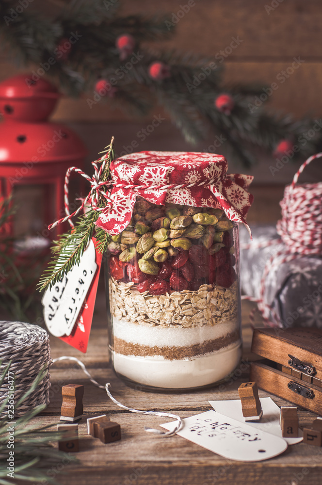 Christmas Cookie Mix in a Jar