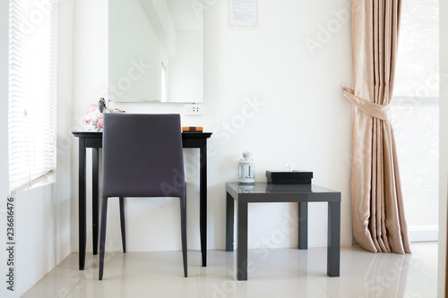 General dressing table with mirror in room for resort and hotel.