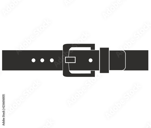 belt buckle icon on white background. flat style. belt icon for your web site design, logo, app, UI. belt symbol. belt sketch sign. photo