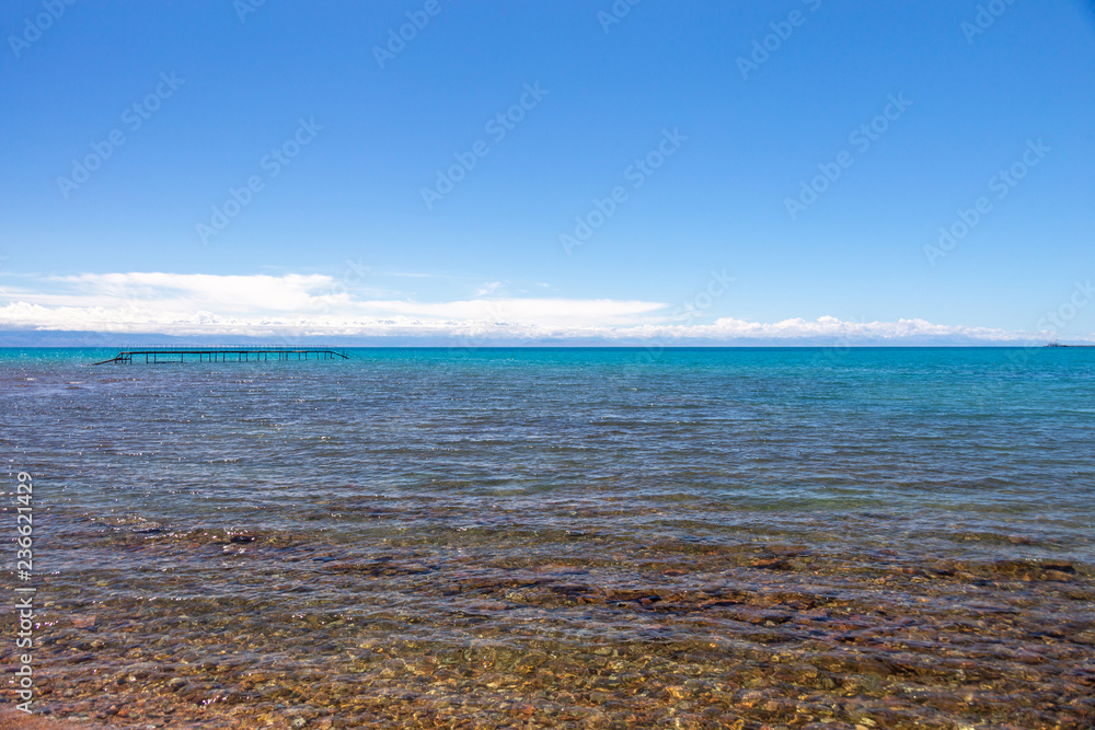 Beautiful landscape, Issyk-Kul lake, Bosteri, Kyrgyzstan Beautiful landscape, Issyk-Kul lake, Bosteri, Kyrgyzstan