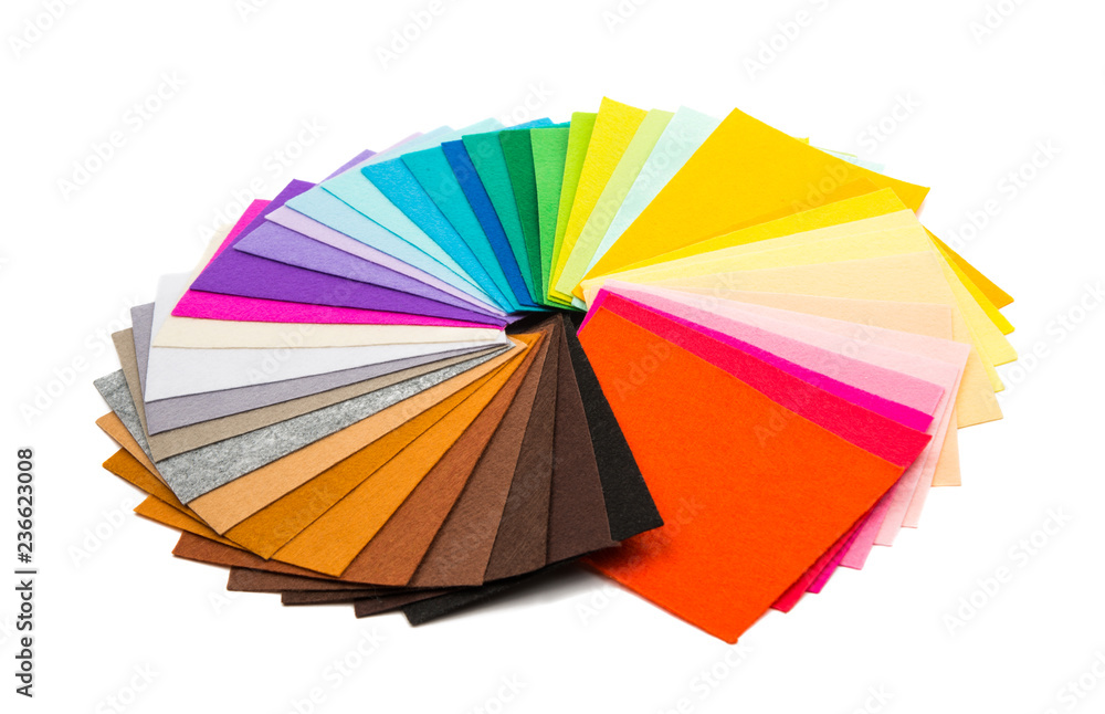 colorful fabric felt isolated Stock Photo | Adobe Stock