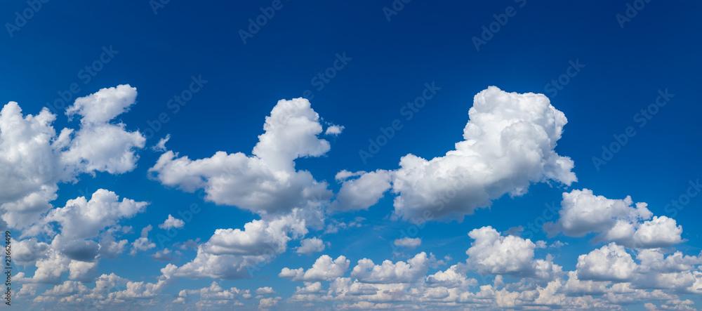 Panorama view of sky clouds