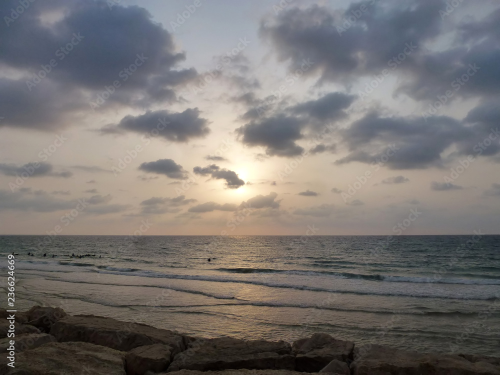 Sea and sky at sunset Sea and sky at sunset