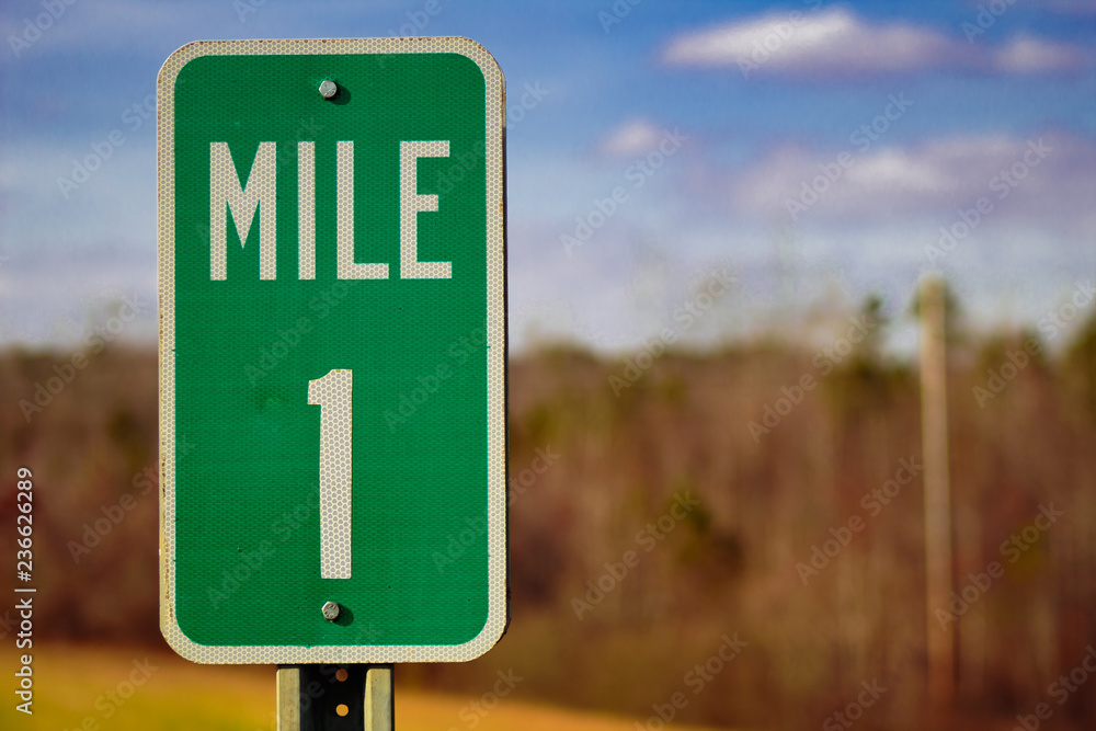 Ταπετσαρία Green Mile 1 Road Sign