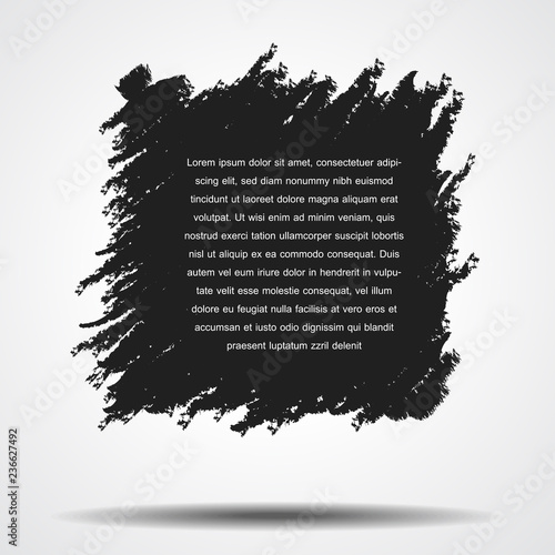 Photos 1734 Grunge banner for text with shadow on gray background