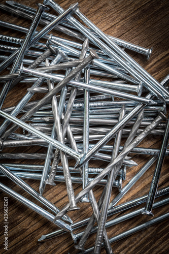 Background with steel nails. © Arkadiusz Fajer