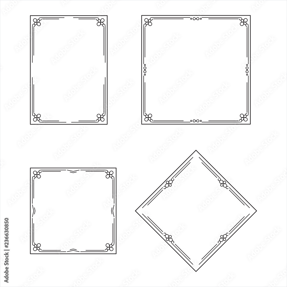 set frame, decorative ornamental frame set frame, decorative ornamental frame