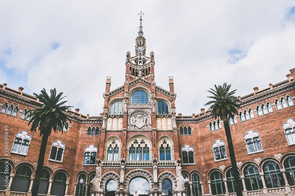 Naklejka premium Bâtiment de Barcelone, Hôpital Sant Pau